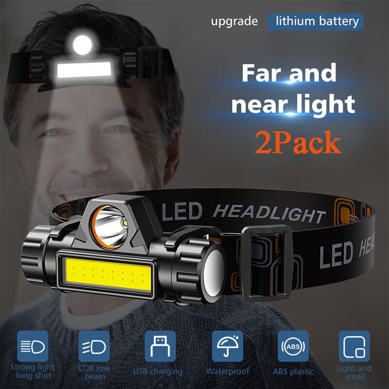 مصباح رأس LED قابل للشحن