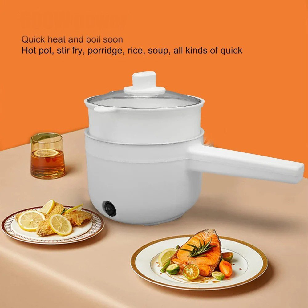 وعاء الطبخ الكهربائي بقوة 700 واط وسعة 2 لتر لتحضير مجموعة متنوعة من الاطعمة .