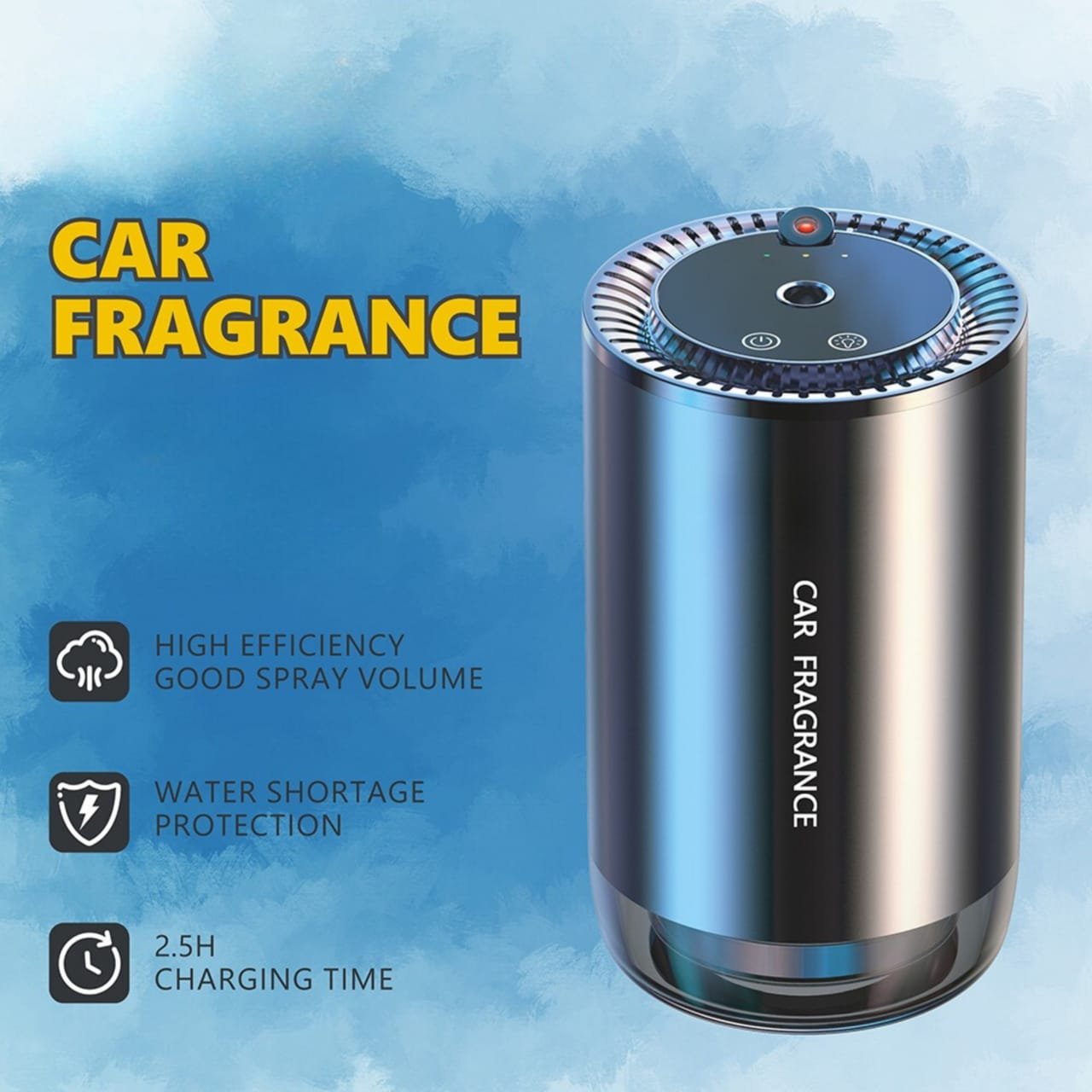 فواحة عطرية للسيارة مع اضاءة جذابة لتعطير وتنقية الهواء