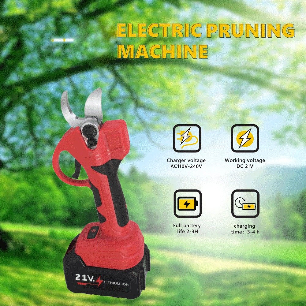 آلة تشذيب كهربائية تعمل بالشحن بقوة 500 واط لتشذيب وتقليم الاشجار