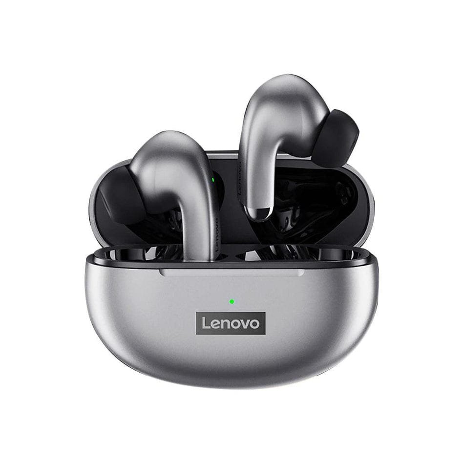 سماعة " Lenovo thinkplus livepods LP5 " اللاسلكية بتقنية بلوتوث 5.0 HIFI و مقاومة للماء لون (رمادي)