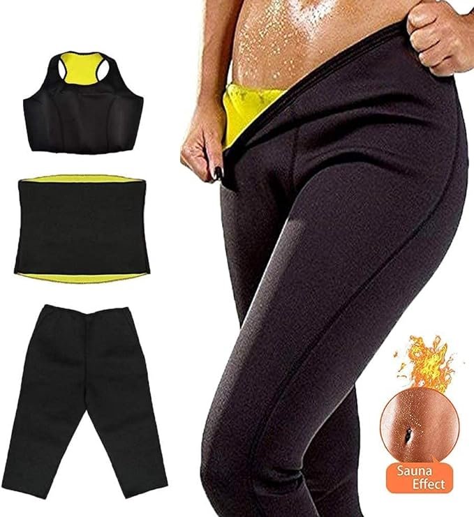 البدلة الساونا الریاضیة ٣ قطع .(بنطال،مشد،سترة)