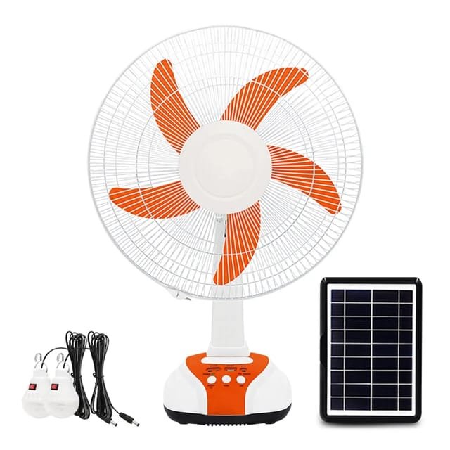 مروحة EP-2116 A تعمل بالكهرباء أو الطاقة الشمسية أو عن طريق شحن البطارية ( 16 أنش )