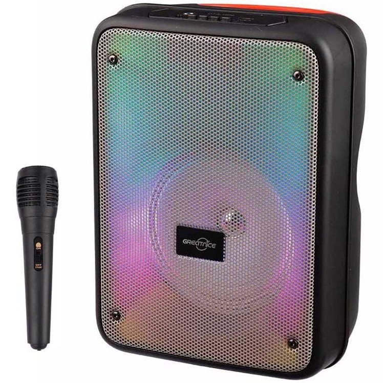 مكبر صوت لاسلكي GTS-1996 مع ميكروفون ومدخل USB و TF..