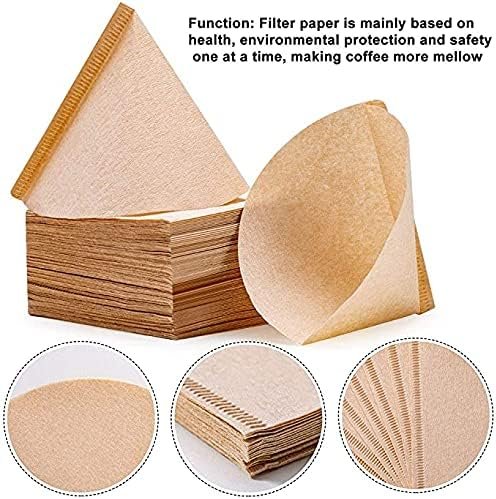 ورق فلتر القهوة من Primo Plus مكون من 100 قطعة لتصفية وتنقية القهوة من الشوائب ( باللون البني )...