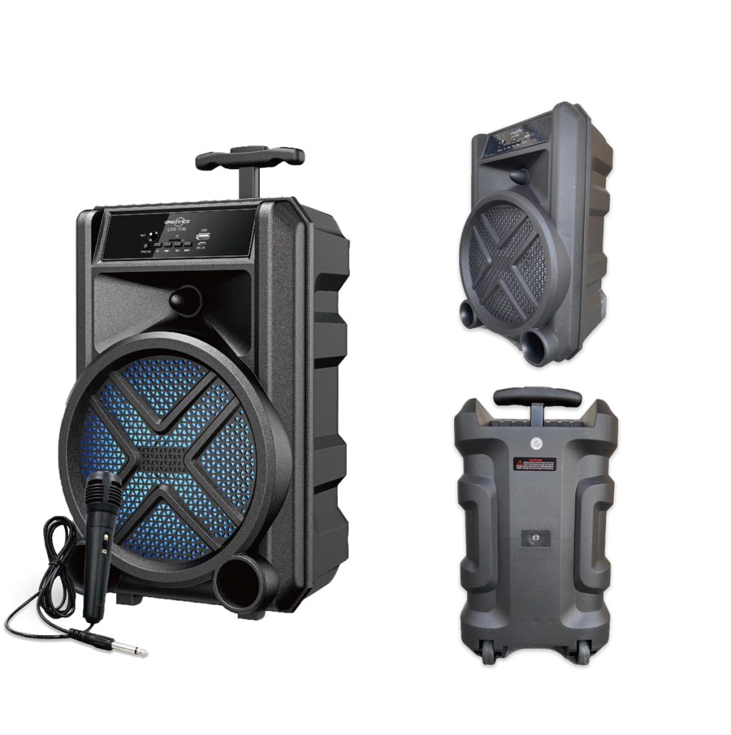 مكبر صوت GTS-1630 مع ميكروفون سلكي مدمج (ازرق)