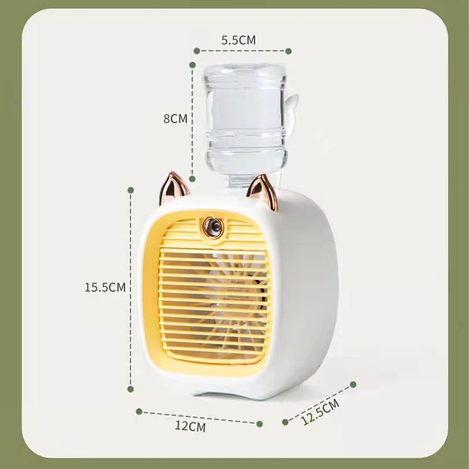 مروحة الهواء المحمولة بمنفذ USB لترطيب وتنقية الهواء